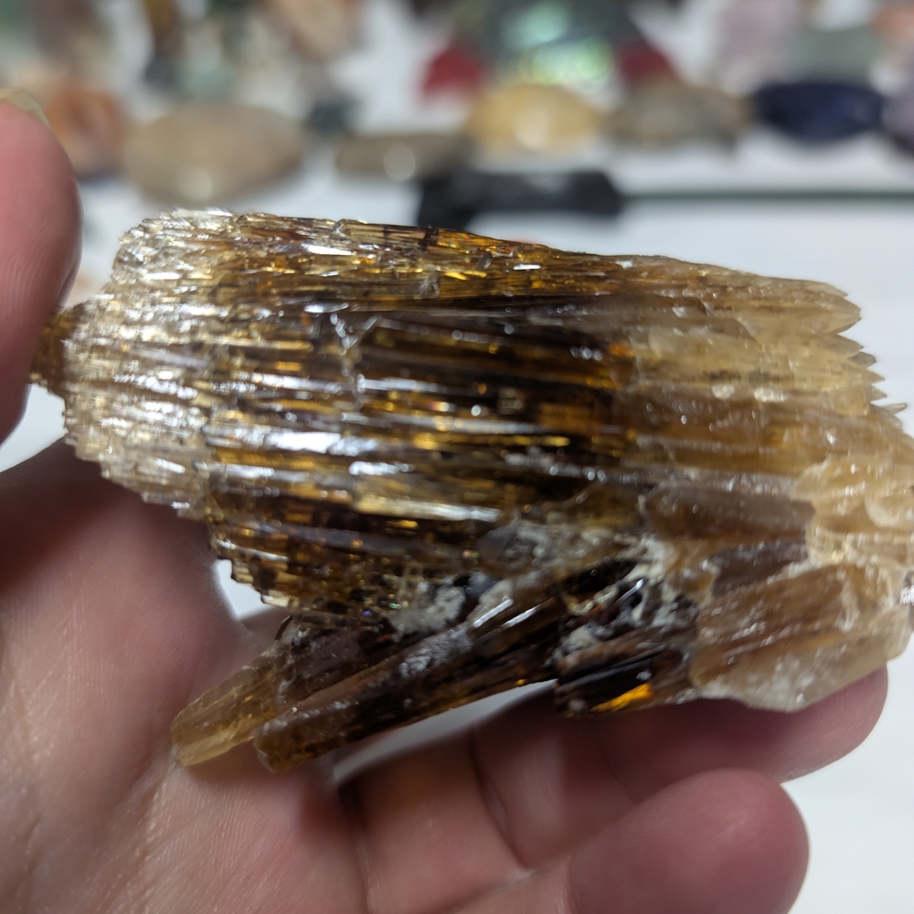 Amber Calcite Specimen